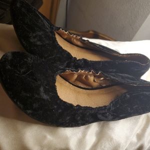NWOT Velvet Velour Ballet Flats Sz 7 Abbott Shoes